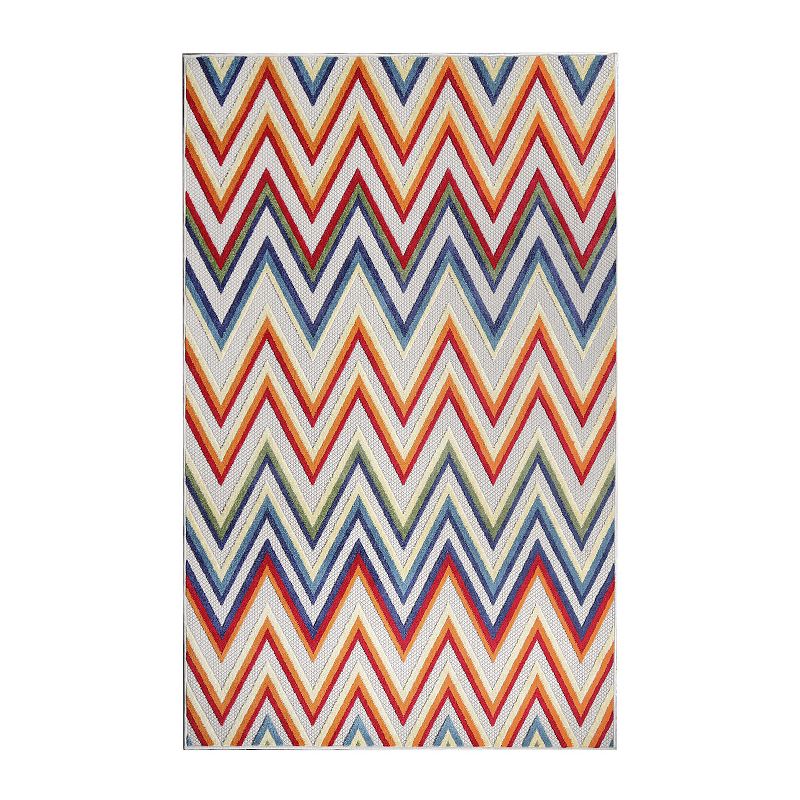 Superior Modern Zigzag Indoor/ Outdoor Area Rug