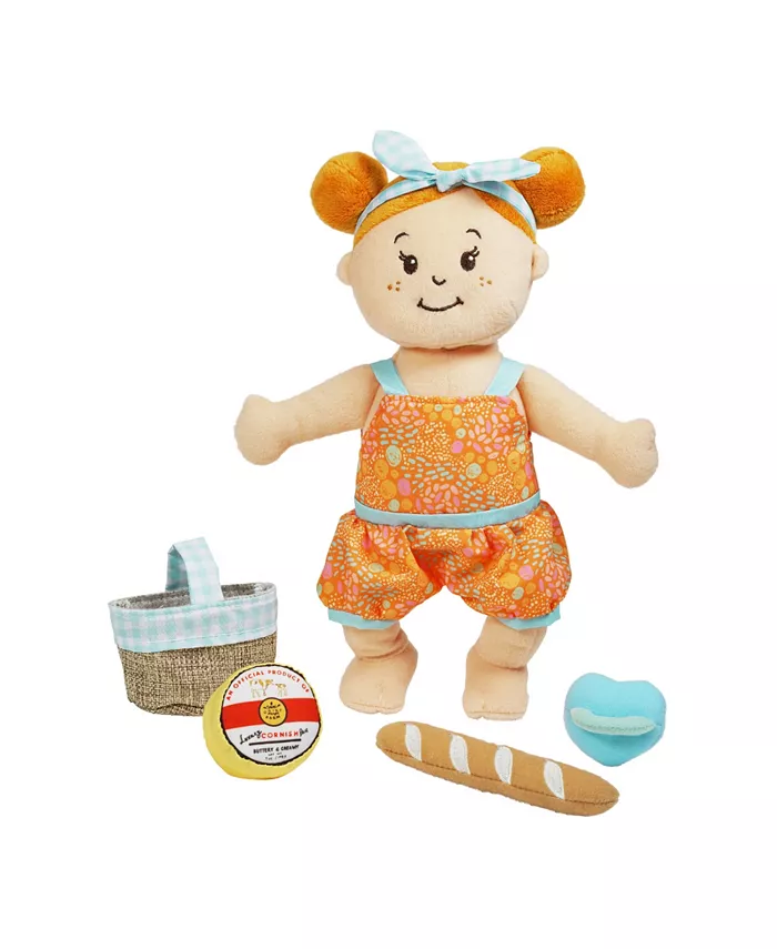 Manhattan Toy Company Wee Baby Stella Peach Al Fresco 12 Soft Baby Doll Set  6 Piece