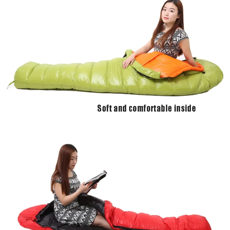 Wholesale sleeping bag outdoor camping drop shaped outdoor sleeping bag sleep sack bondage