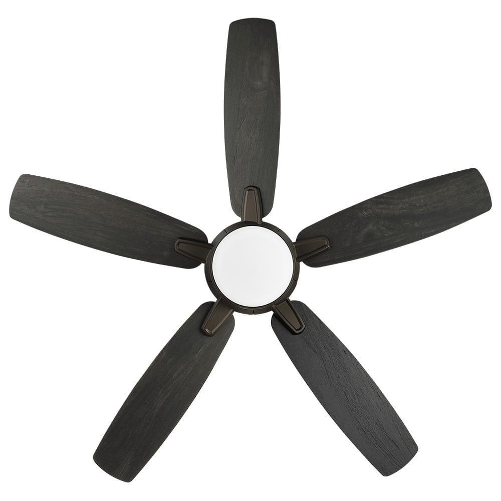 Home Decorators Collection Fawndale 46 in Indoor Integrated LED Bronze Ceiling Fan with Light Kit 5 Reversible Blades and Remote Control