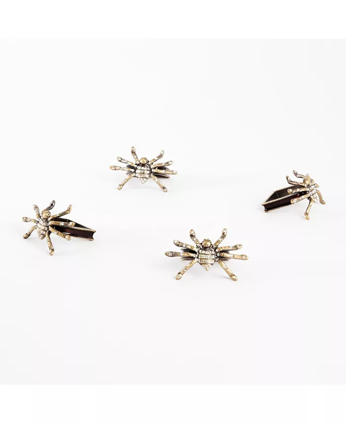 Saro Lifestyle Spider Napkin Ring Set of 4