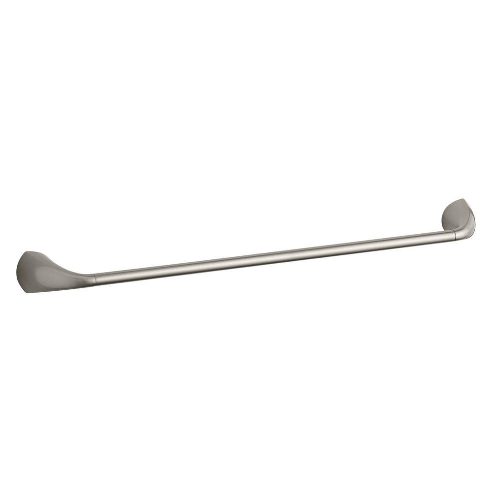 KOHLER Alteo 24 in. Wall Mounted Towel Bar in Vibrant Brushed Nickel K-37051-BN