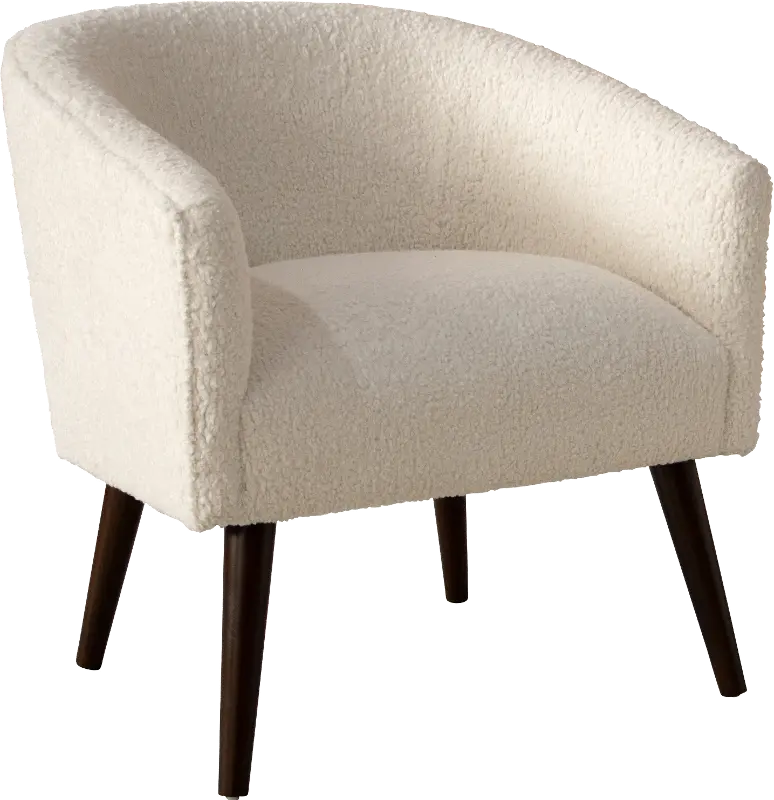 Deco Natural Faux Sheepskin Accent Chair - Skyline Furniture