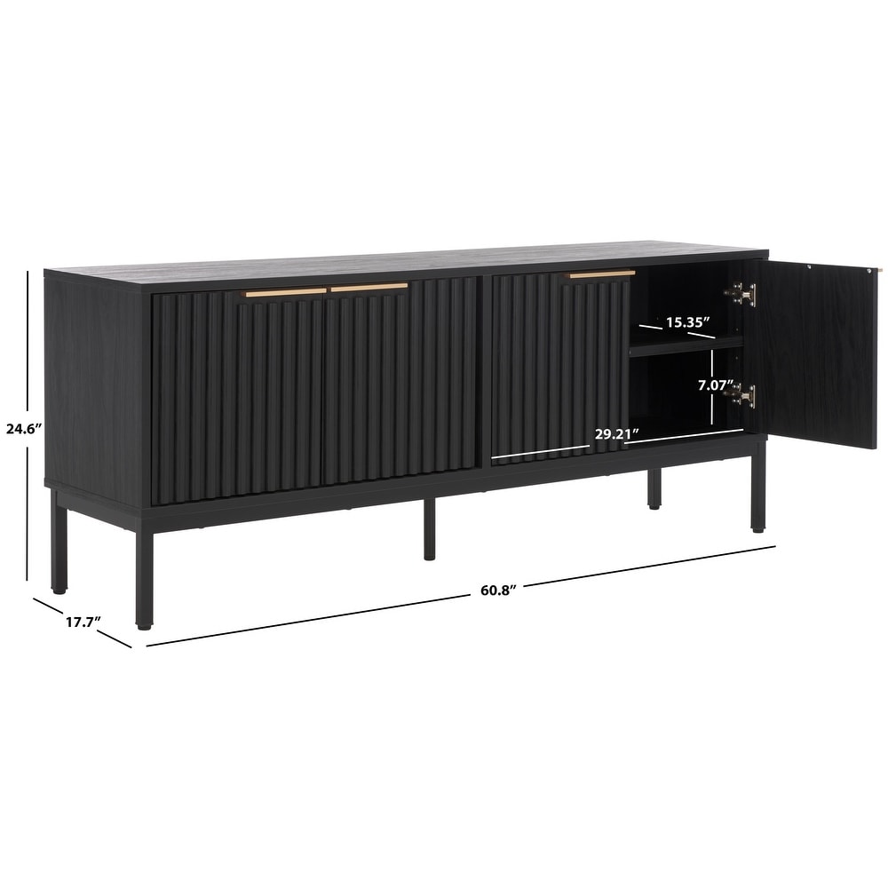 SAFAVIEH Lylia 4 Door Entertainment Media Stand (Fits up to 65\