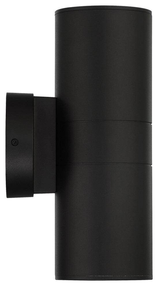 Matira 2 Light Outdoor Wall Light  Black   Outdoor Wall Lights And Sconces   by Buildcom  Houzz