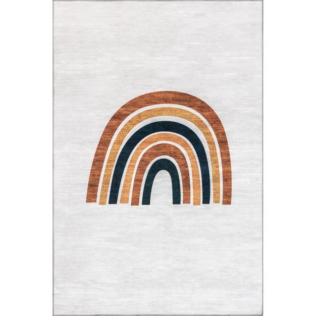 Nuloom Lia Single Rainbow Machine Washable Area Rug