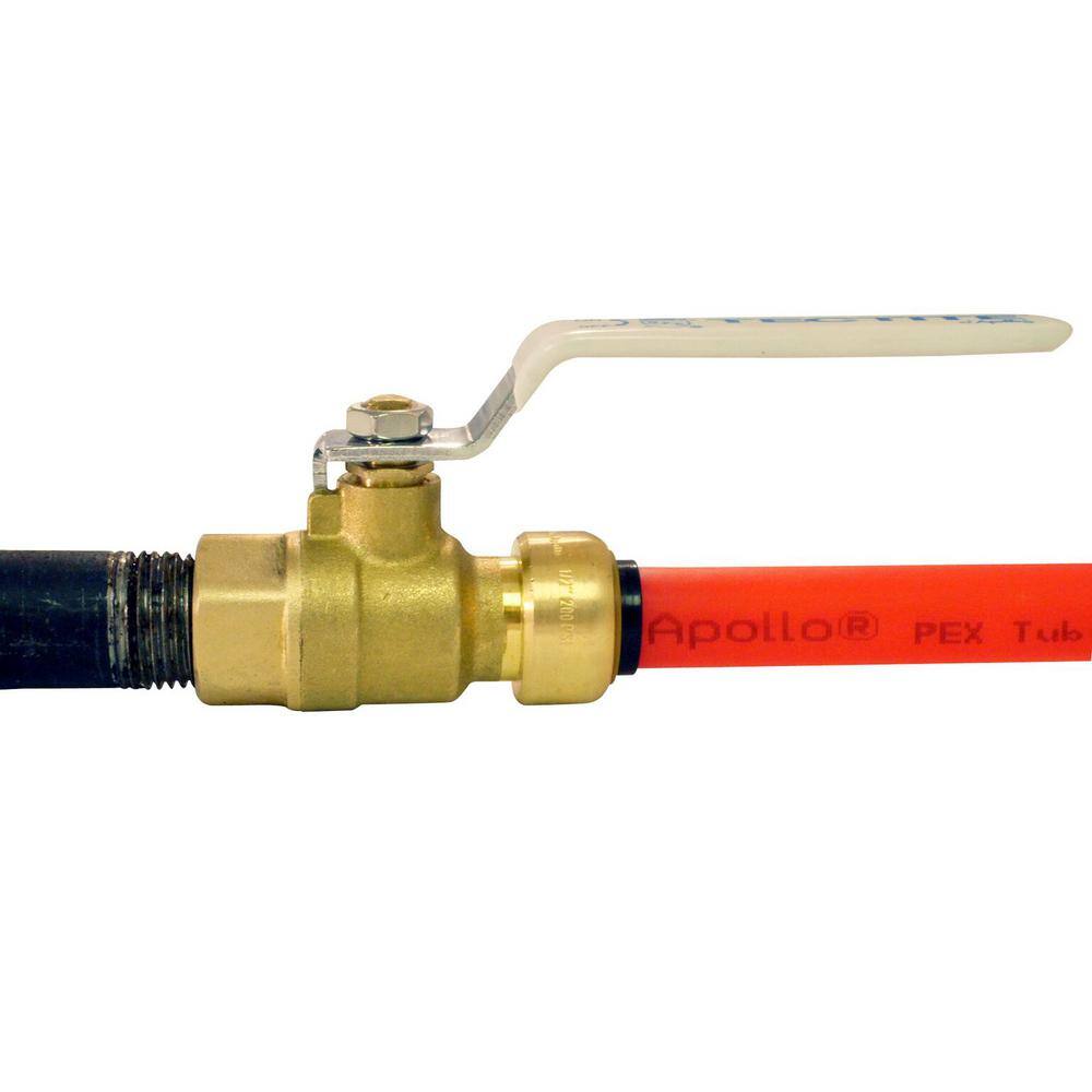 Tectite 12 in. Brass Push-to-Connect x Female Pipe Thread Ball Valve FSBBV12F