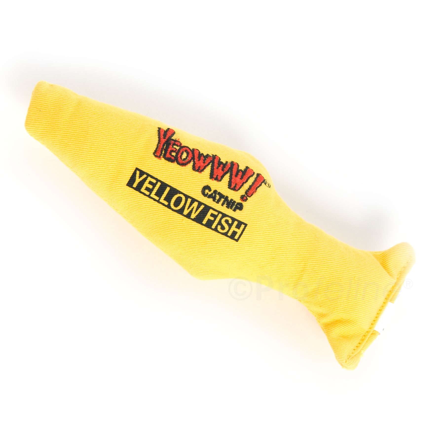 Yeowww! Yellow Fish Catnip Cat Toy