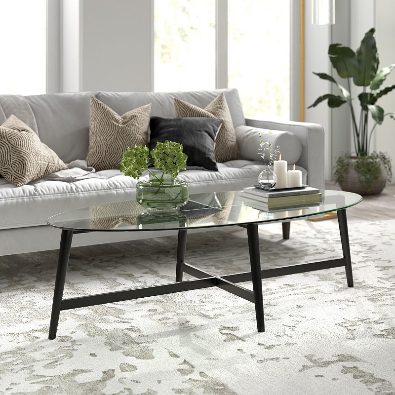 Finley and Sloane Olson Oval Coffee Table