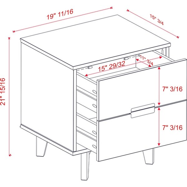 Sonoma 2-Drawer Nightstand， Walnut - - 36389687