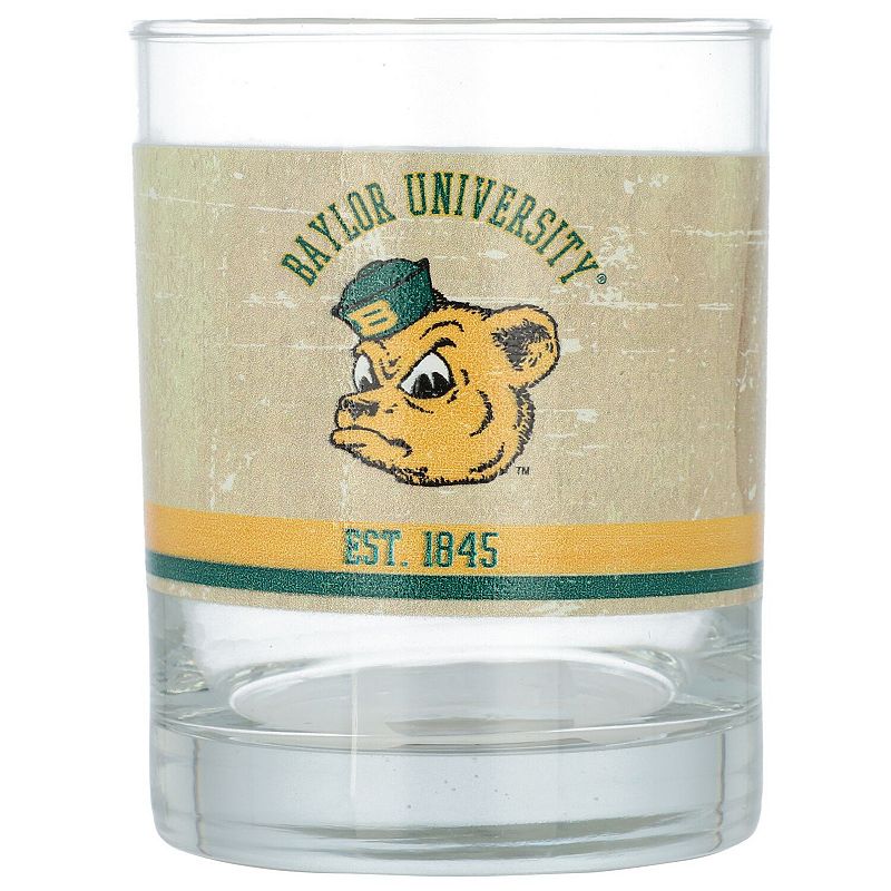 Baylor Bears 14oz. Vintage Retro Glass