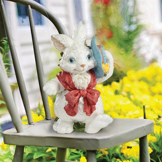 Design Toscano Constance With Her Easter Bunny Bonnet Rabbit Statue