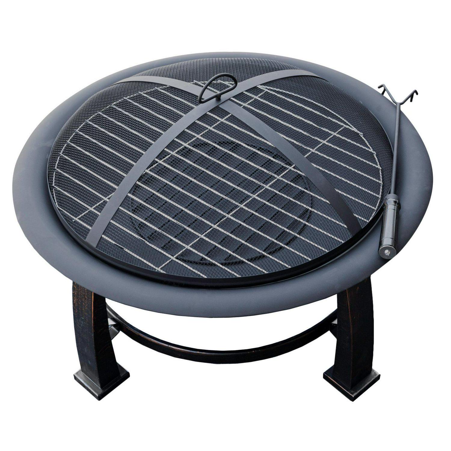 AZ Patio Heaters 30 diam. Fire Pit with Cooking Grate