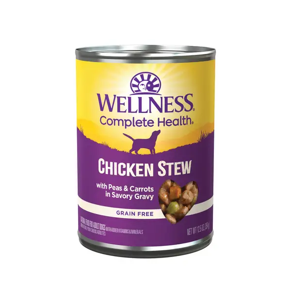 Wellness 12.5 oz Chicken Stew Thick and Chunky Natural Grain Free Canned Dog Food