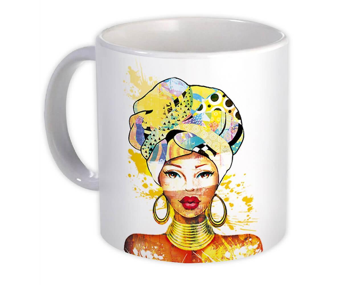 Gift Mug: African Woman Portrait Profile Ethnic