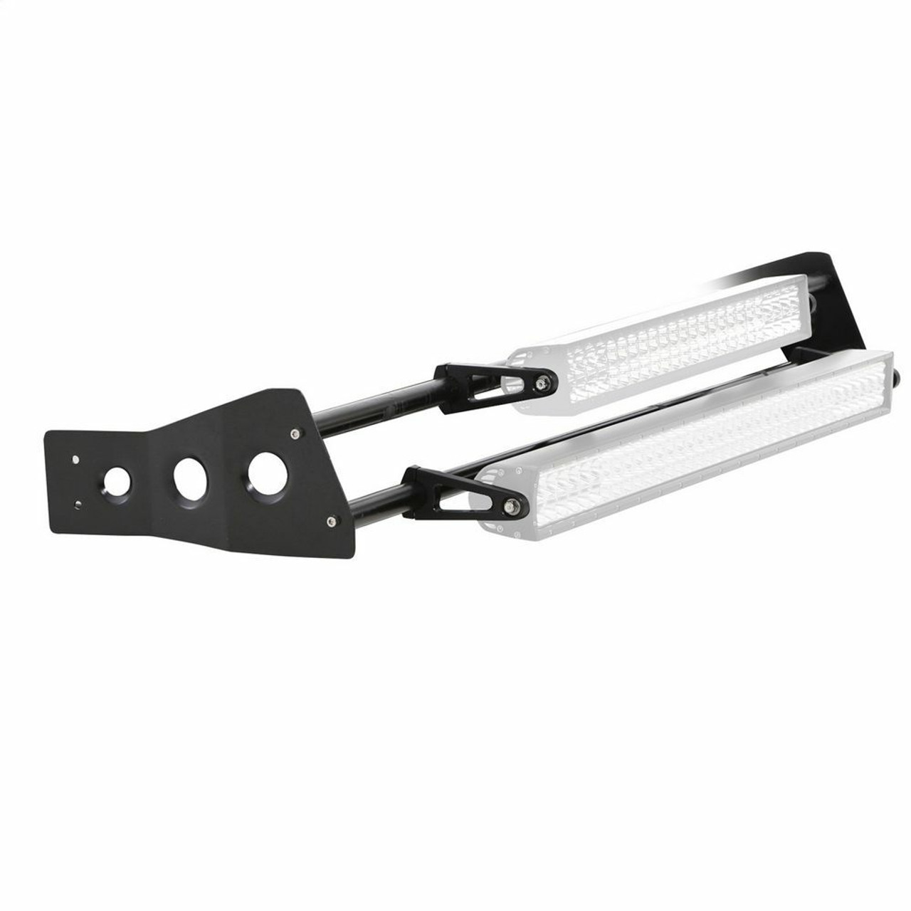 Smittybilt 45x27 Defender Rack Led Light Bar Mount Kit Headlight Bracket