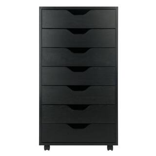 Winsome Halifax Black 7-Drawer Storage Cabinet 20792