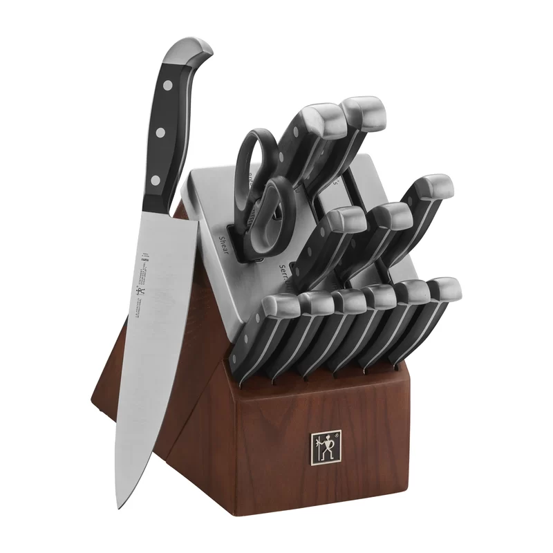 Henckels Statement 14-Piece Stainless Steel German Self-Sharpening Knife Block Set