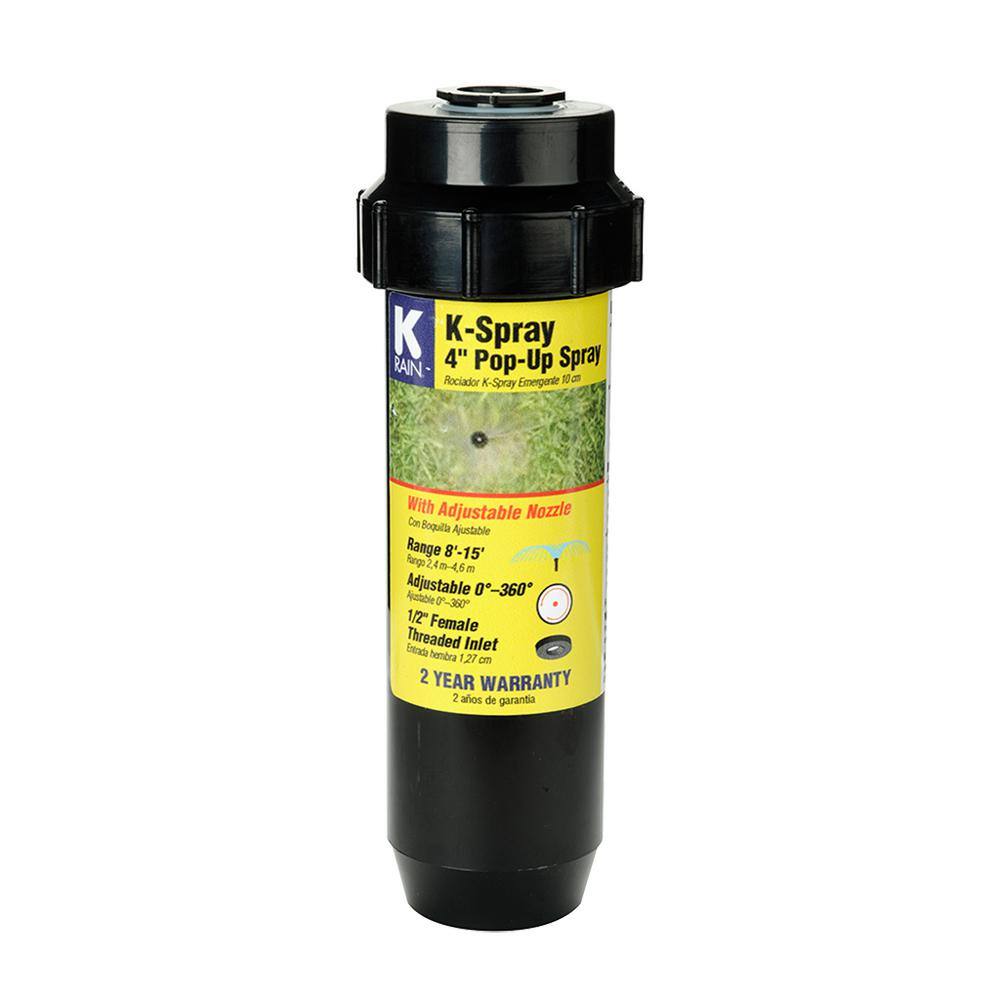 K-Rain 4 in. KSpray Pop-Up Sprinkler with Adjustable Pattern Nozzle 840360