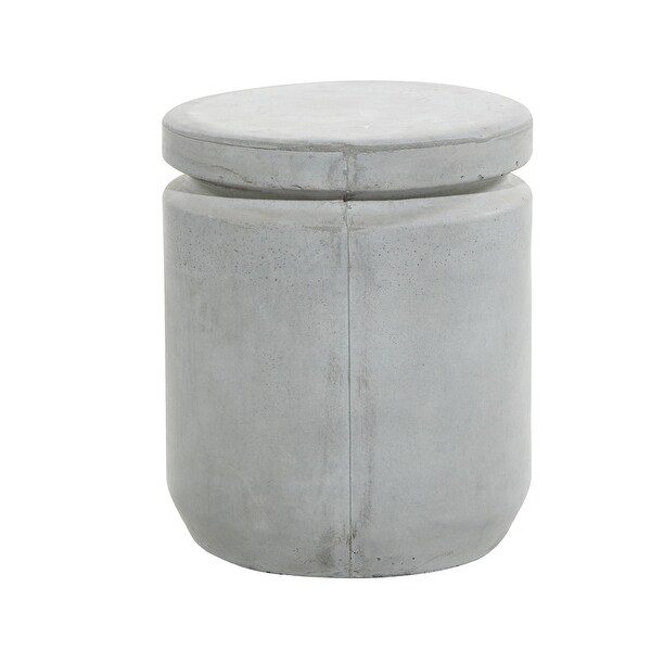 Fiber clay Industrial Outdoor Stool 17 x 15 x 15