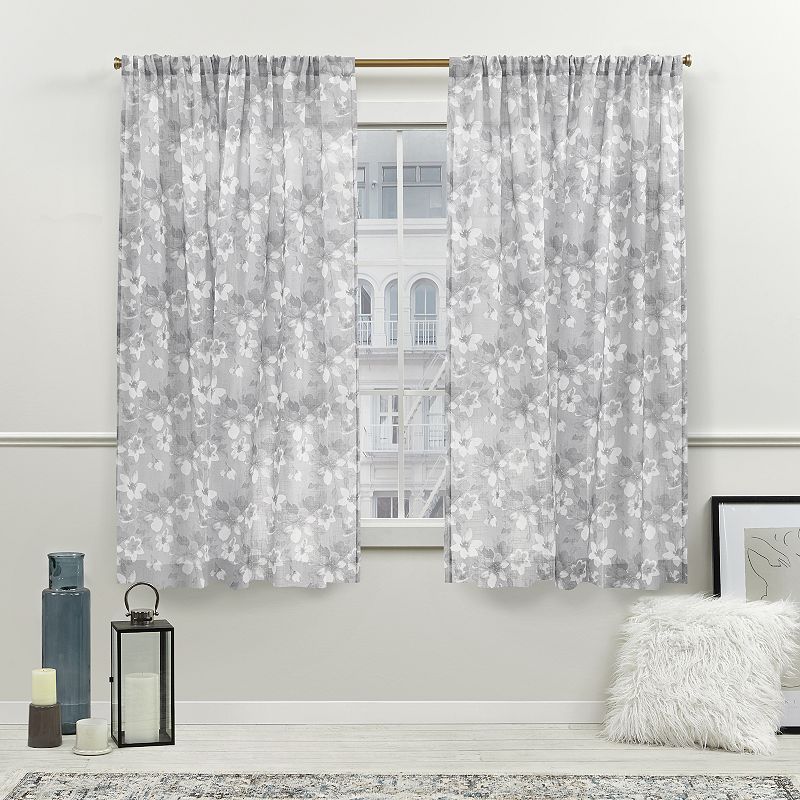 Nicole Miller New York Dara Light Filtering 2-panel Window Curtain Set