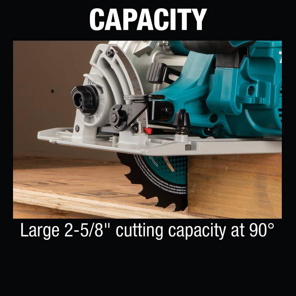 Makita 18V X2 LXT (36V) Brushless Cordless 7-14 in. Circular Saw Kit 5.0Ah with 18V LXT Battery Pack 5.0Ah XSH06PTBL1850B2