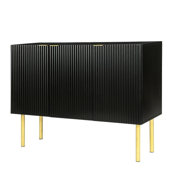 Sideboard Cabinet with Gold Metal Legs and Handles