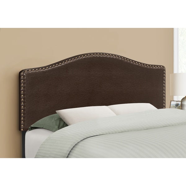 Bed， Headboard Only， Full Size， Bedroom， Upholstered Pu Leather Look， Transitional - - 31784744