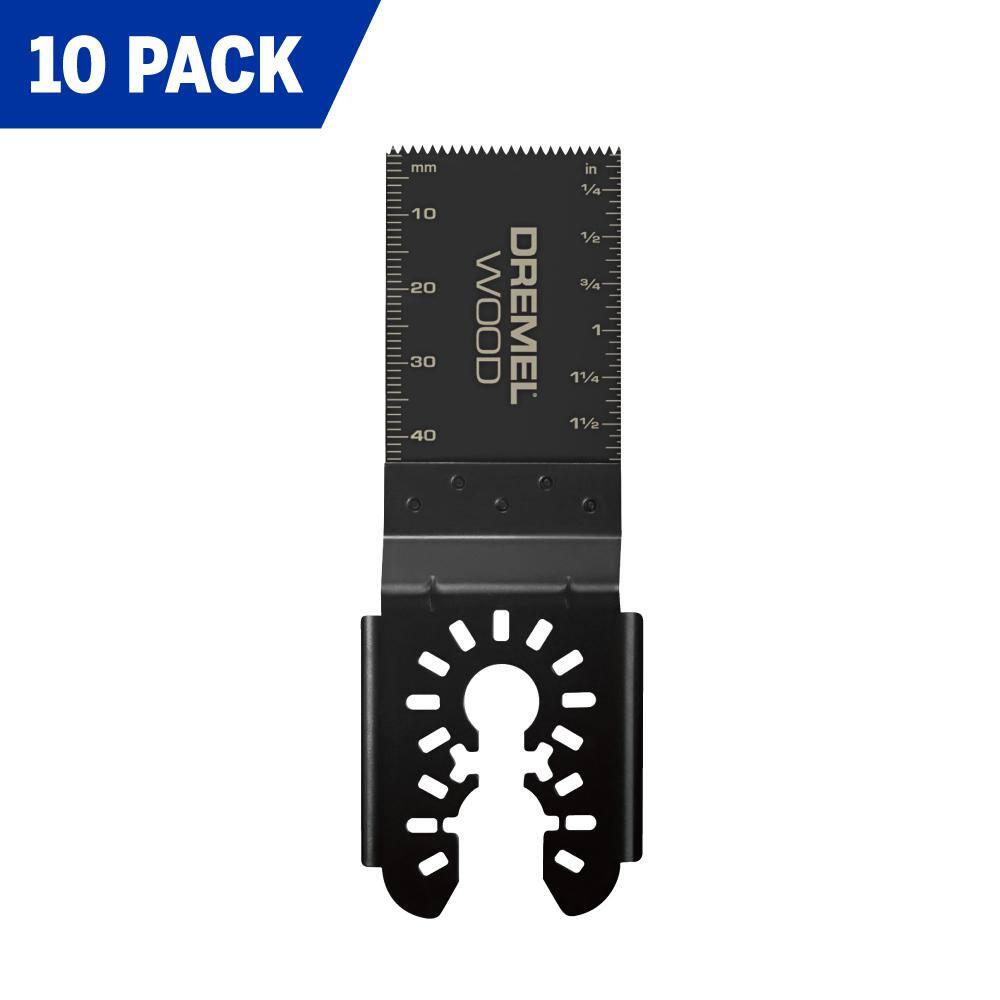 Dremel Universal 1-14 in. Wood Flush Cutting Oscillating Multi-Tool Blade (10-Piece) MM480XU