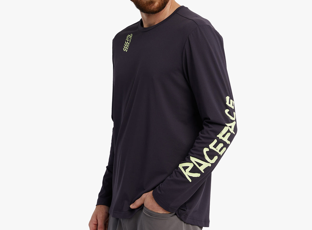 Race Face Commit Long Sleeve Tech Top - Black - 2022