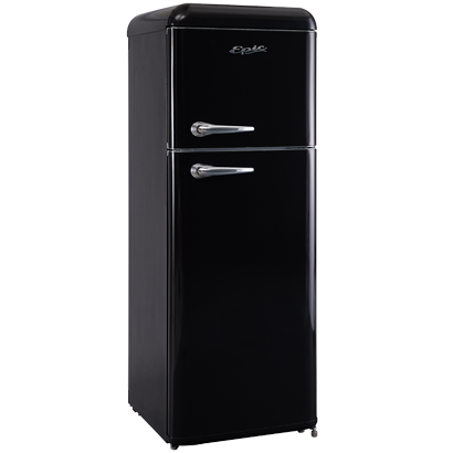 Marathon ERR82BL1 Epic 75 cuft Black Retro Top Mount Refrigerator