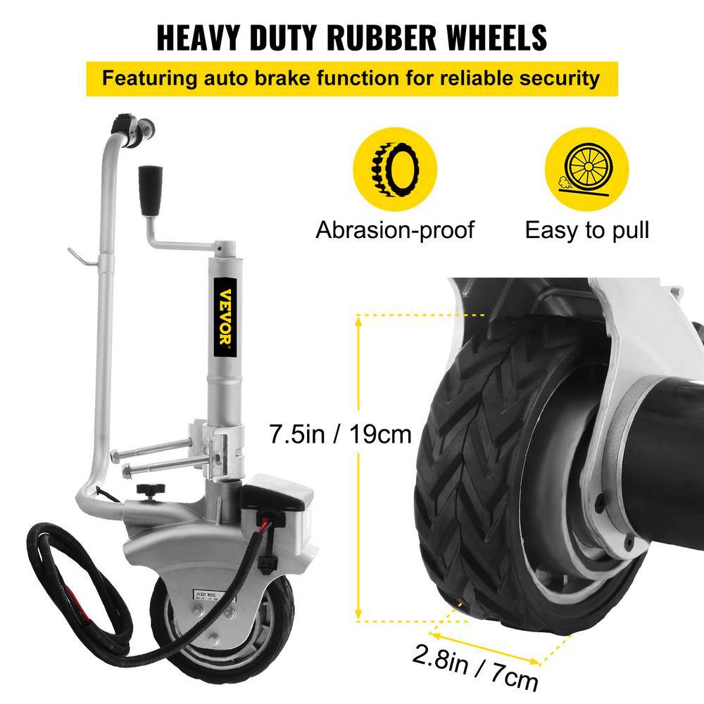 VEVOR Trailer Mover Dolly 5000 lbs. Capacity Electric Trailer Dolly with 7.5 in. Pneumatic Tires for Yard Carports Driveways 12VJW01YCQ0000001V0