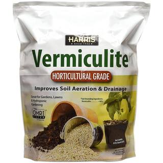 Harris 8 Qt. Premium Horticultural Vermiculite for Indoor Plants and Gardening VERM-8