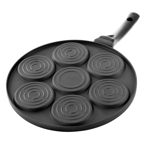 Megachef Happy Face Emoji 10 5 Inch Aluminum Nonstick Pancake Maker Pan With Cool Touch Handle