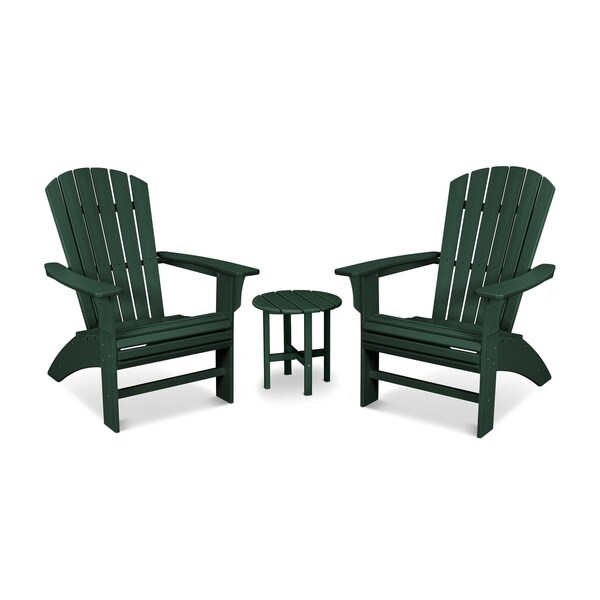 Trex Outdoor Furniture Yacht Club 3Piece Curveback Adirondack Set