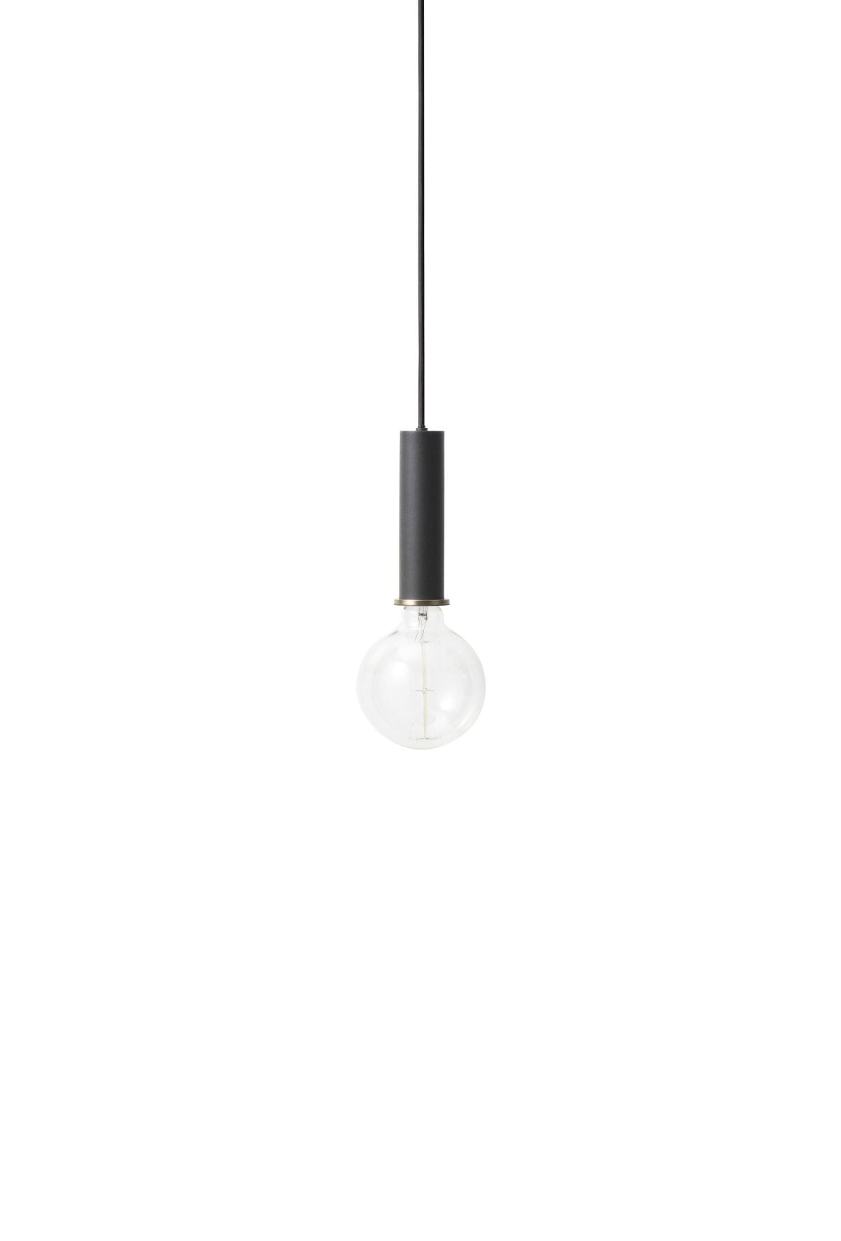 Socket Pendant High in Black