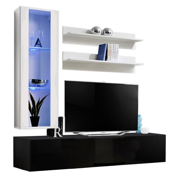 Fly H2 30TV Wall-mounted Floating Modern Entertainment Center Set