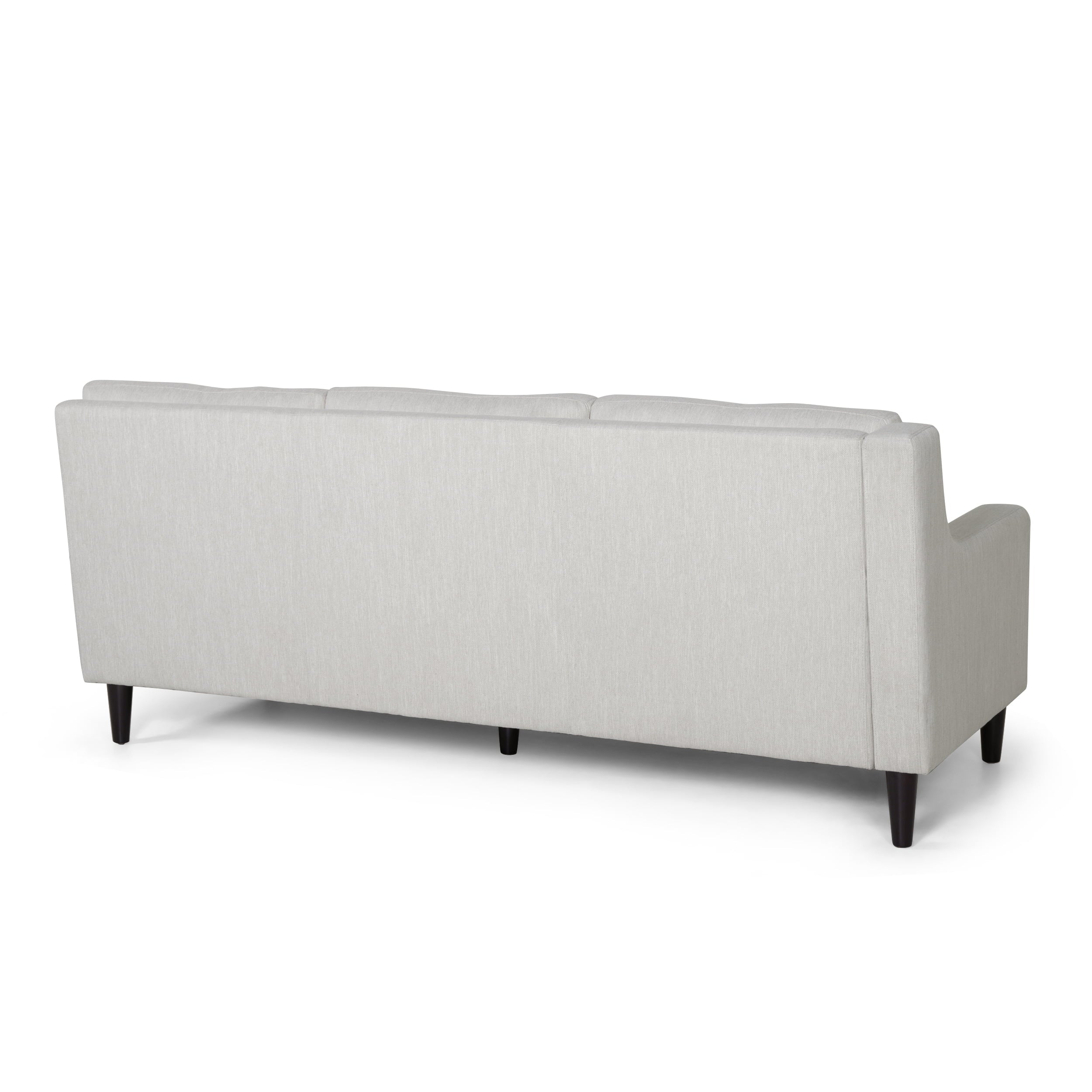 Noble House Huntley Sectional Sofa, Beige Fabric