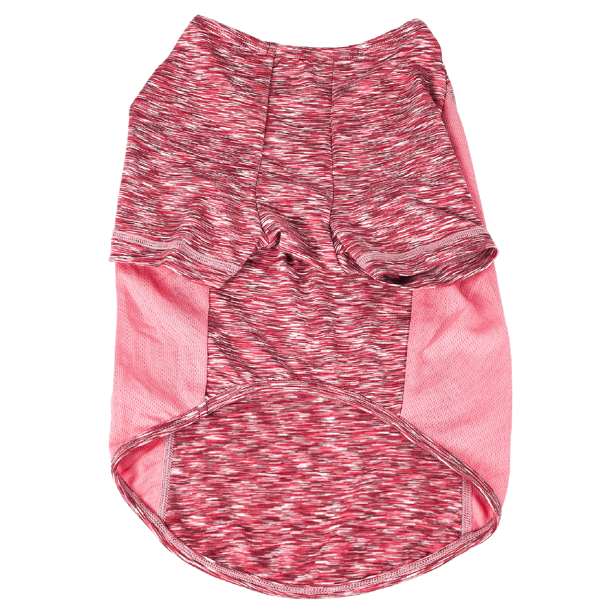 Pet Life Pink Active Warf Speed Heathered Ultra-Stretch Sporty Performance Dog T-Shirt， X-Small