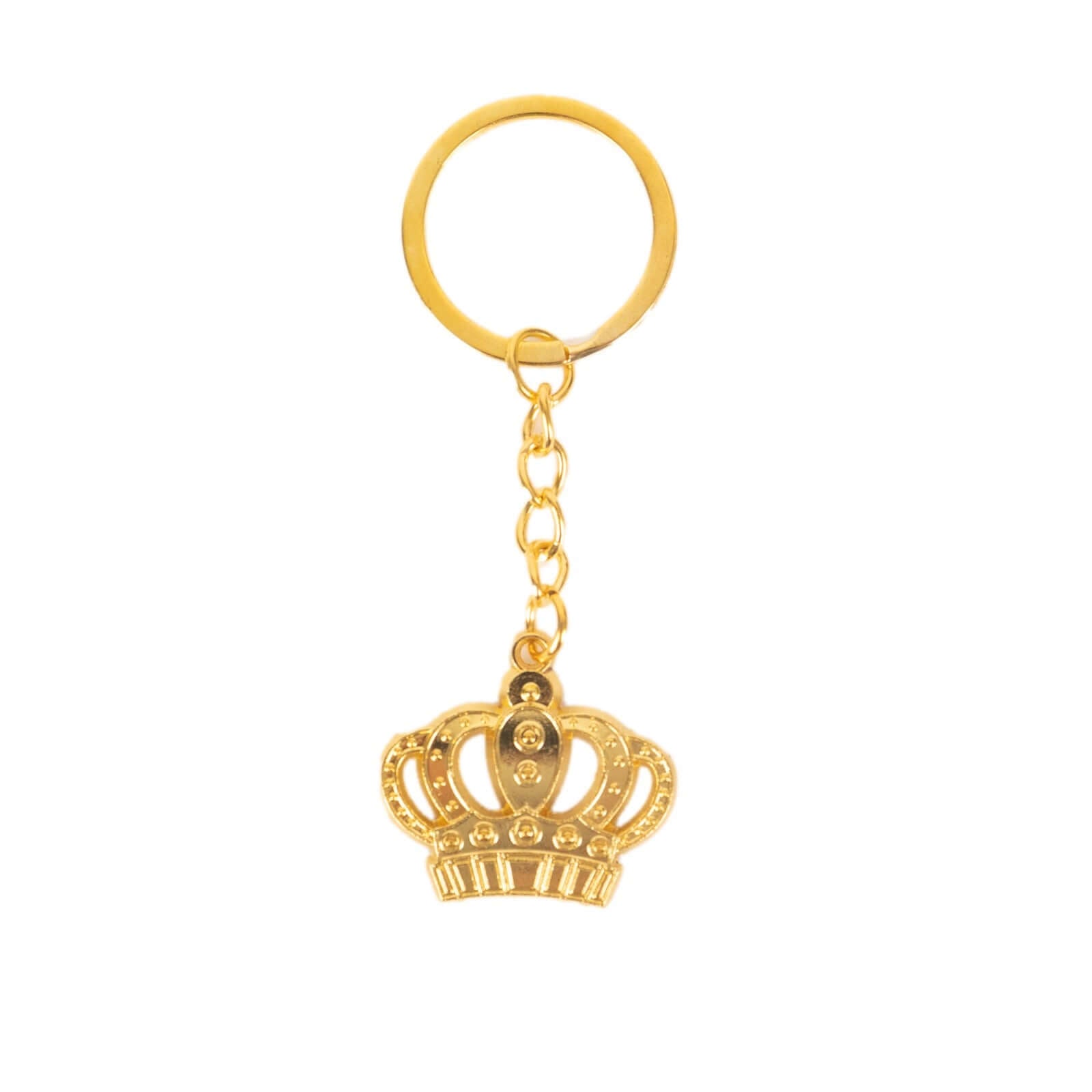 5 Pack Gold Metal Princess Crown Keychain Party Favor, Pre-Packed Wedding Bridal Shower Party Favor With Gift Box, Ribbon & Thank You Tag - 3