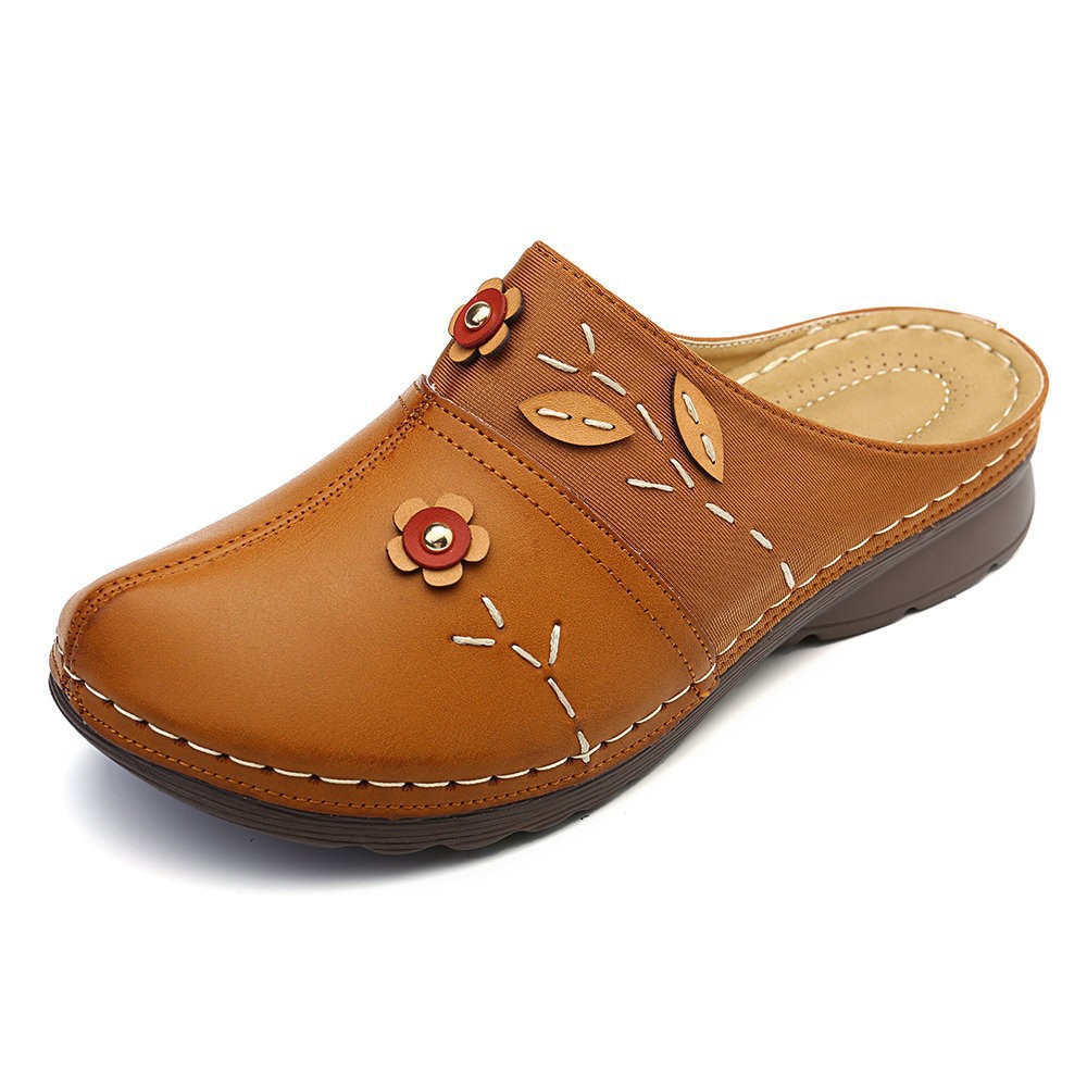 2022 New Arizona Leather Wedge Soft Sole Sandals