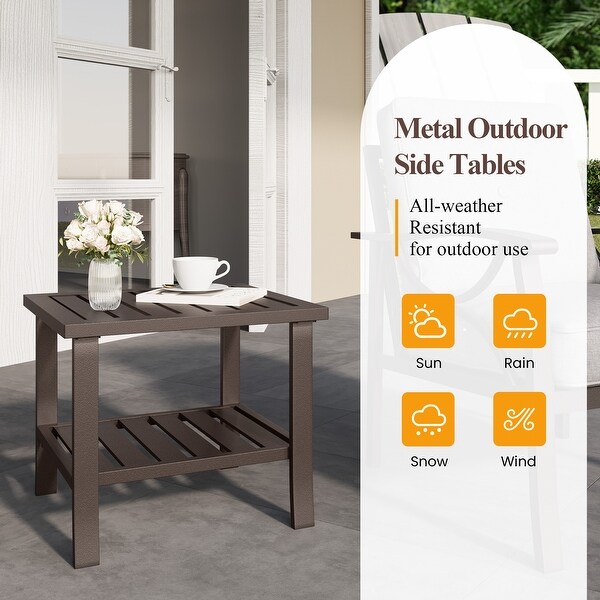 Outdoor/ Indoor Metal Side Table