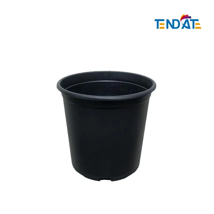 Professional Supply Black Pe Coated Nursery Plants Black Planters Plastic Pot