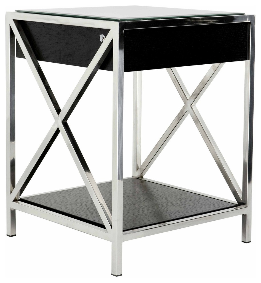 Black Side Table  Eichholtz Beverly Hills   Contemporary   Side Tables And End Tables   by Oroa   Distinctive Furniture  Houzz