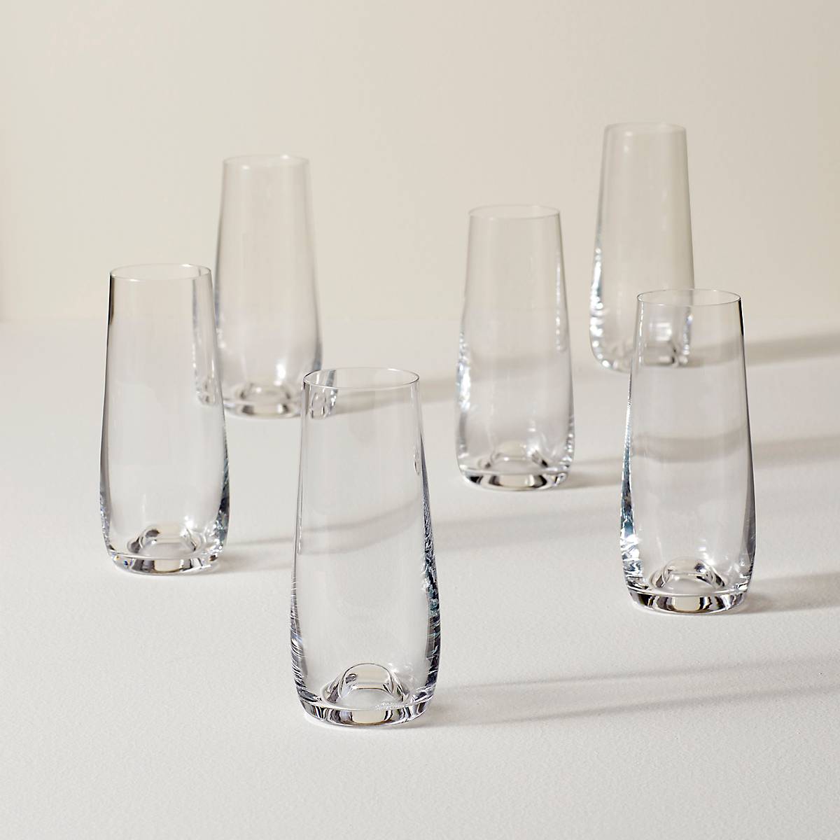 Tuscany Classics Stemless Flute Set, Buy 4 Get 6