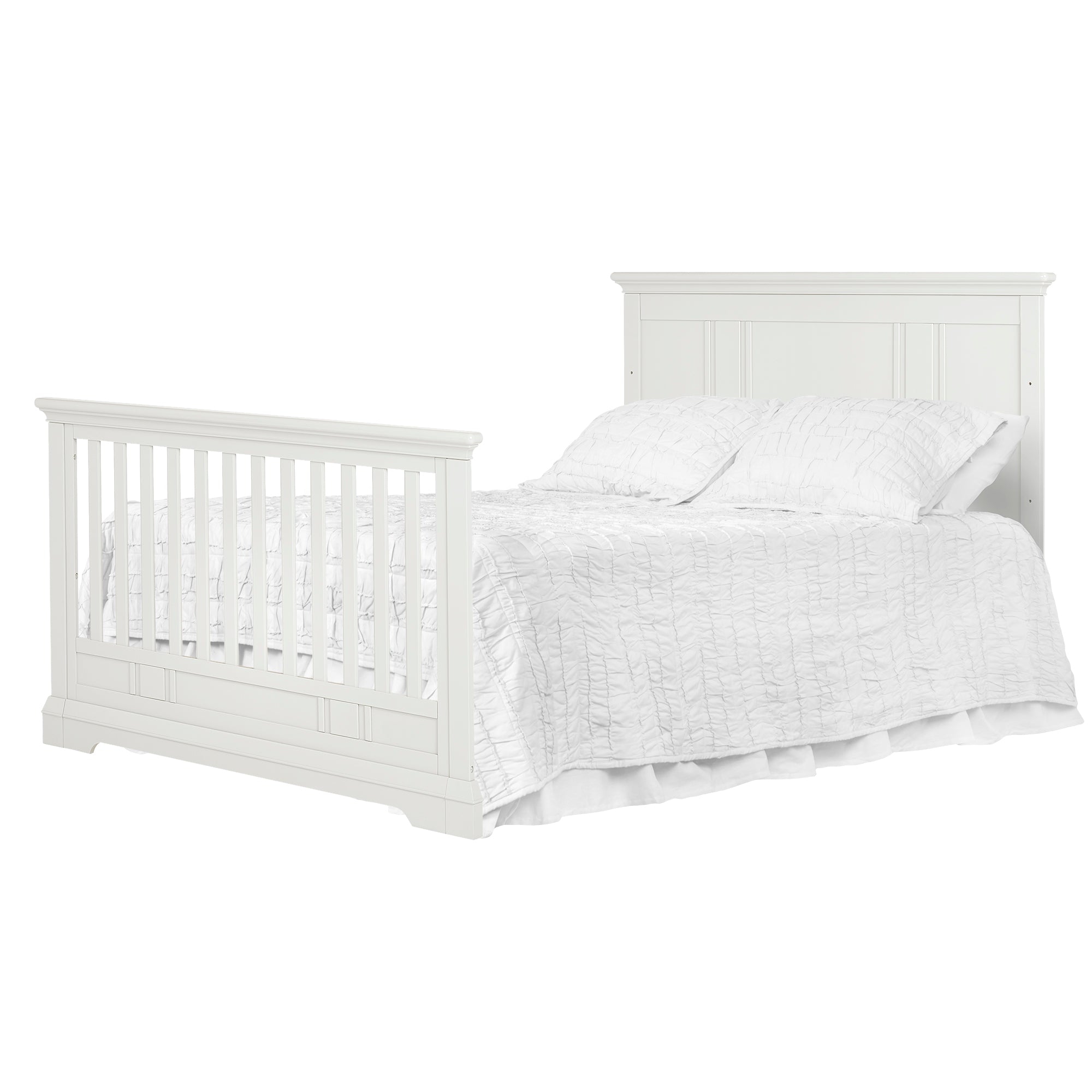 Evolur Parker 5-in-1 Convertible Crib, Winter White