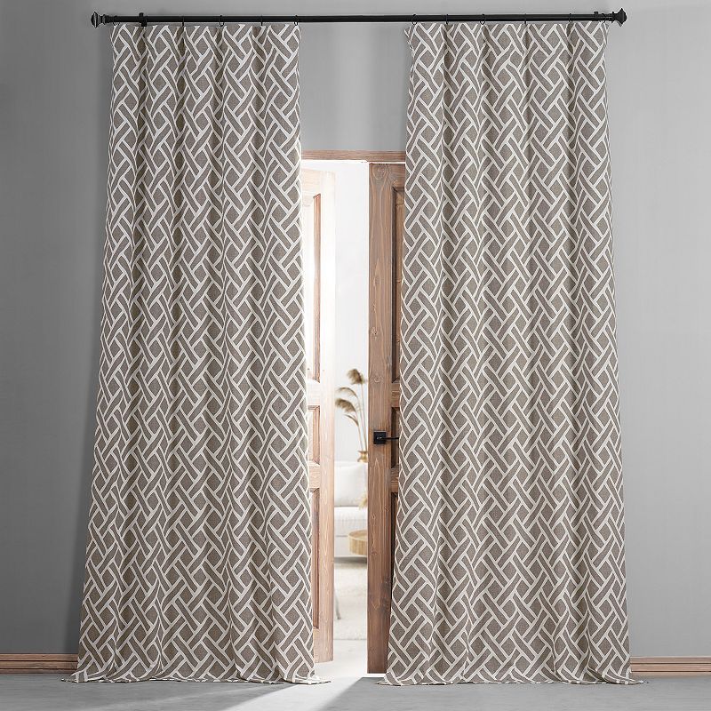 EFF Martinique Printed Blackout Curtain Panel