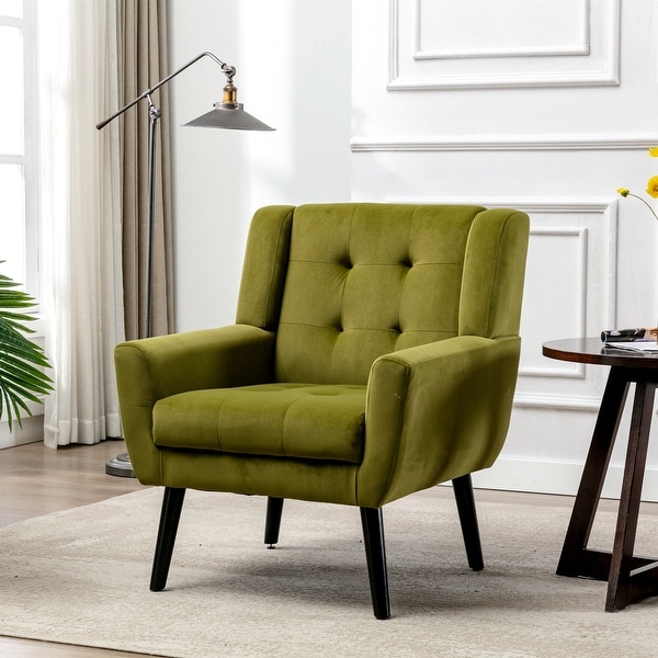 Soft Velvet Ergonomics Accent Chair