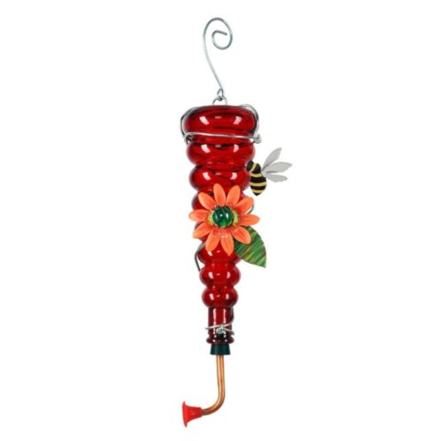 sunset vista designs enchanted garden collection bee hummingbird feeder