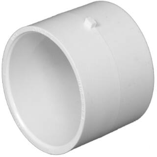 Charlotte Pipe 1-12 in. PVC DWV Hub x Hub Repair Coupling PVC001300600HD